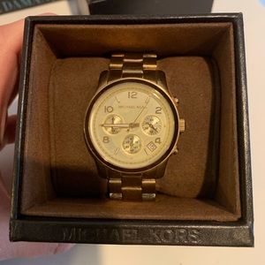 gold michael kors watch